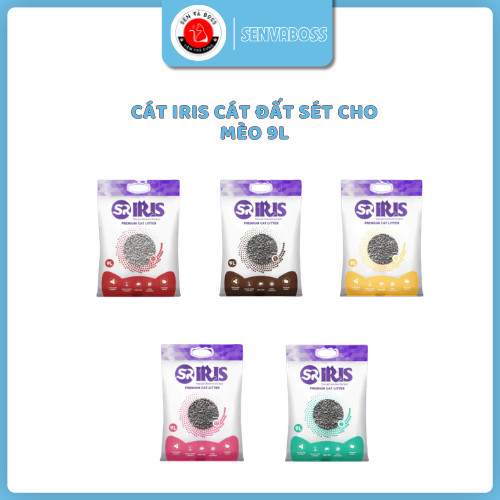 SIÊU RẺ - CÁT IRIS CÁT ĐẤT SÉT CHO MÈO 9L - KHÔNG BỤI, VÓN TỐT, SIÊU KHỬ MÙI - SEN