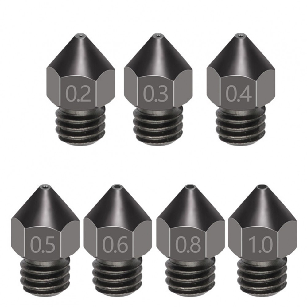 Vòi phun MK8 cho Ender3 Pro Thép cứng MK8 Vòi phun thép cứng bền