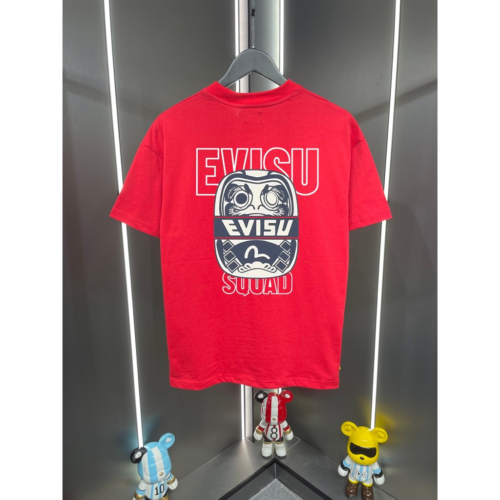 2026 Phong Cách Mới EVISU Nam Nữ In Hình Áo Thun Ngắn Tay Áo Thun Thường Ngày Áo Thun Tay Ngắn Top T