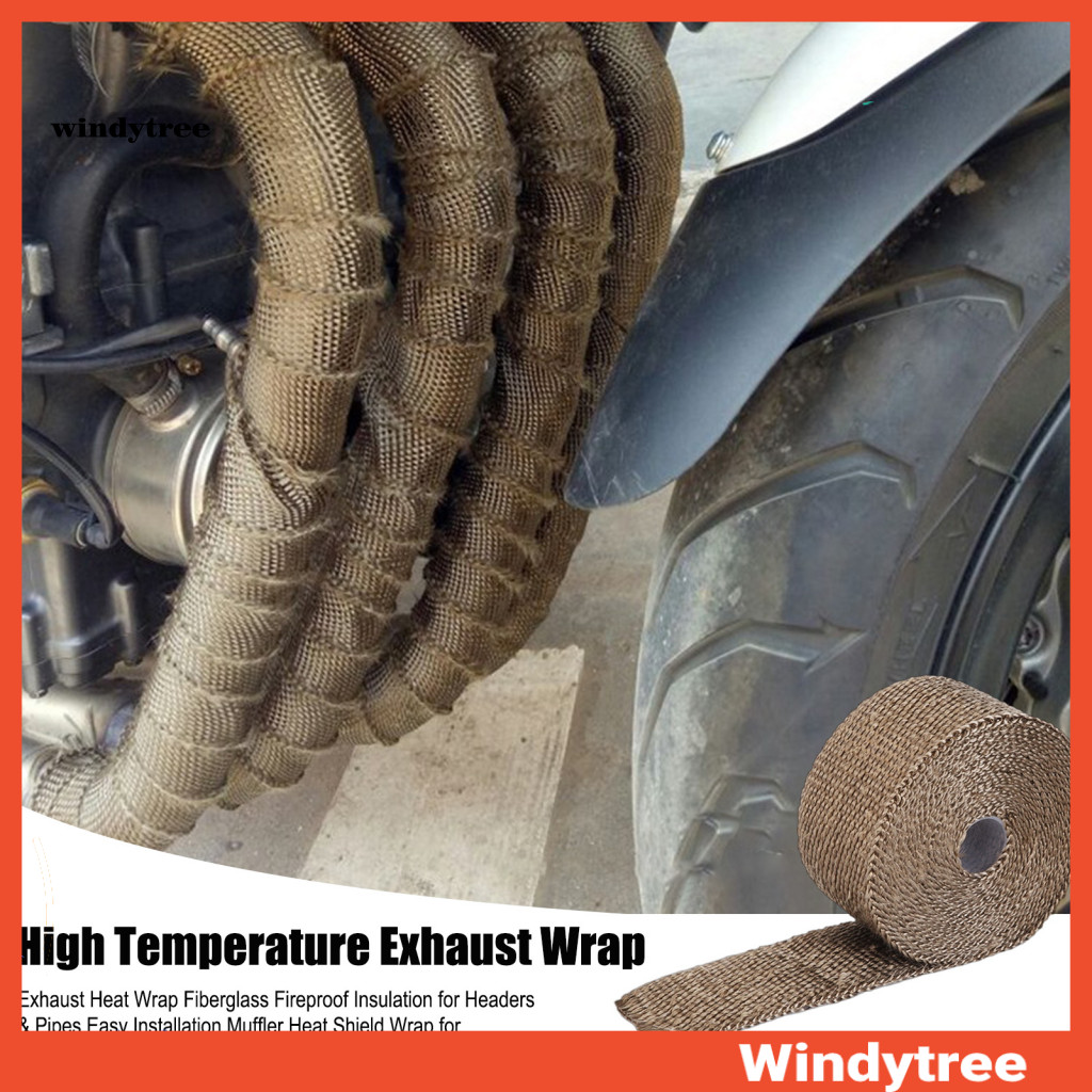 [W & T] Tay áo cách nhiệt ống xả được làm từ sợi thủy tinh bazan chất lượng cao nhất để chịu được nh