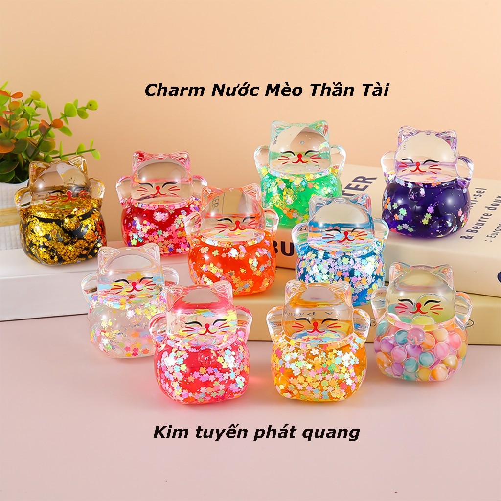 Charm Nước Moi Trái Cây Kim Tuyến Phát Quang, Charm Nước Moi Decor Bàn, Phòng Khách, Mô Hình Moi Nướ