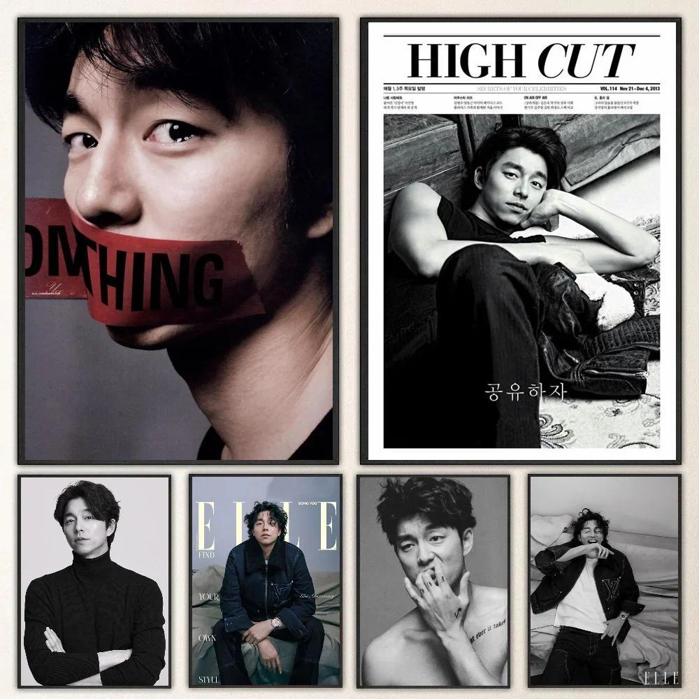 Pc Kpop Gong Yoo Poster Tự Dính Chống Thấm Nước Nghệ Thuật Miếng Dán Cho Quán Cà Phê Thanh Phòng Nhà