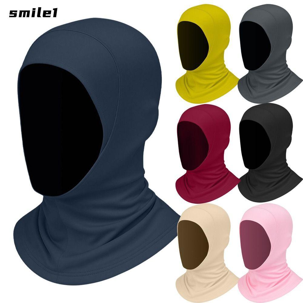 Hijab tức thì SMILE, Khăn choàng Hijab chống nắng cho nữ, Khăn choàng Hijab nhẹ thanh lịch, lụa băng