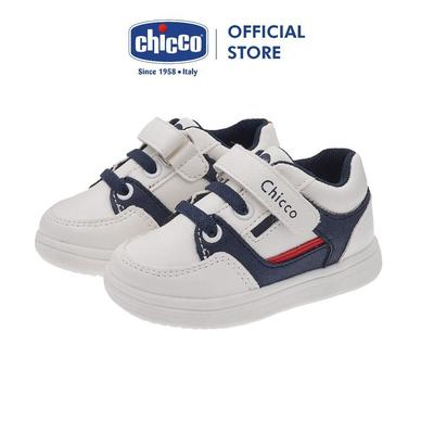 Giày tập đi trẻ em Chicco Guscio màu trắng xanh