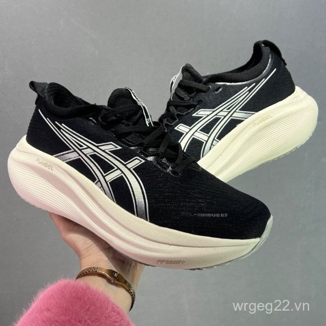 Asics Gel-Nimbus 27 Giày Chạy Bộ Nam Nữ Gel-Nimbus 26 Đệm Thể Thao Nhẹ Giày SCKB