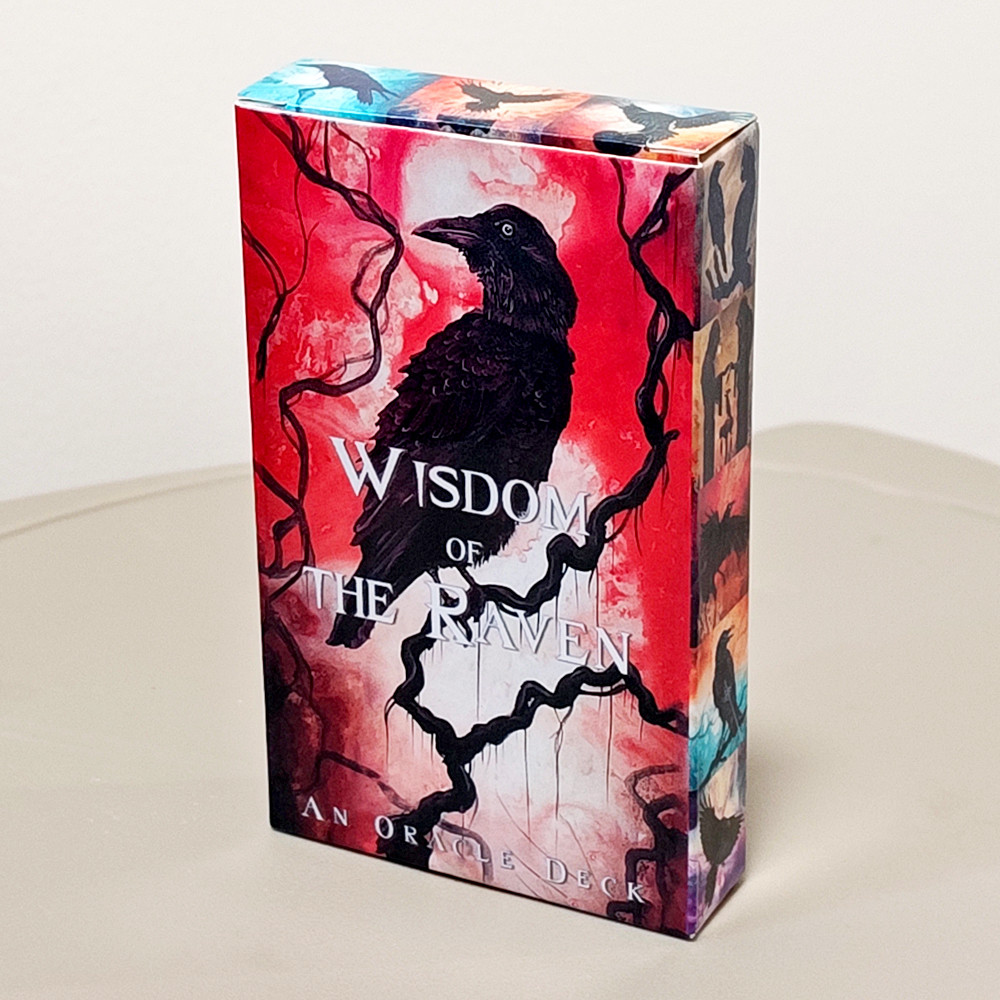 10.3 X 6 Cm Với Ban Đầu Siêu Thực & Giả Tưởng Raven Art Wisdom of The Raven Oracle Deck - 52 Thẻ Ora