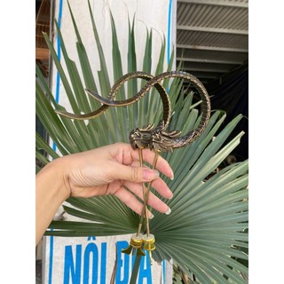 Móc Đồng Rồng Cổ, Đầu rồng Trạm Sắc Nét Dùng Cho Chim Chào Mào, Chòe, Mi, Khứu