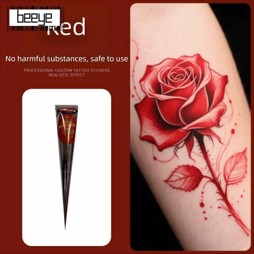 Kem xăm BEEYE Henna - Mực henna màu nâu đen, dùng cho nghệ thuật cơ thể tạm thời