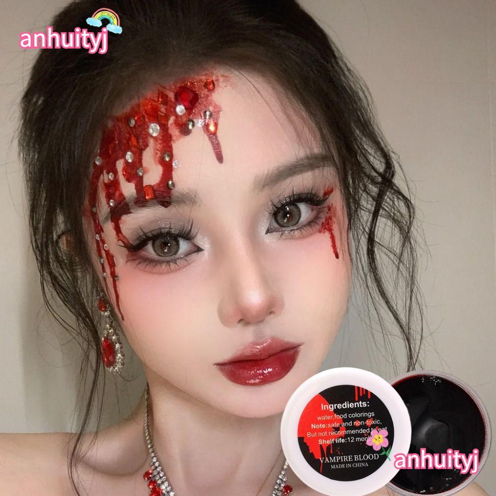 ANHUITYJ Gel Máu Giả, Dễ Dàng Làm Sạch Trang Điểm Ma Cà Rồng Sẹo Máu Dày Áo Giả, Hot Skin-friendly 3