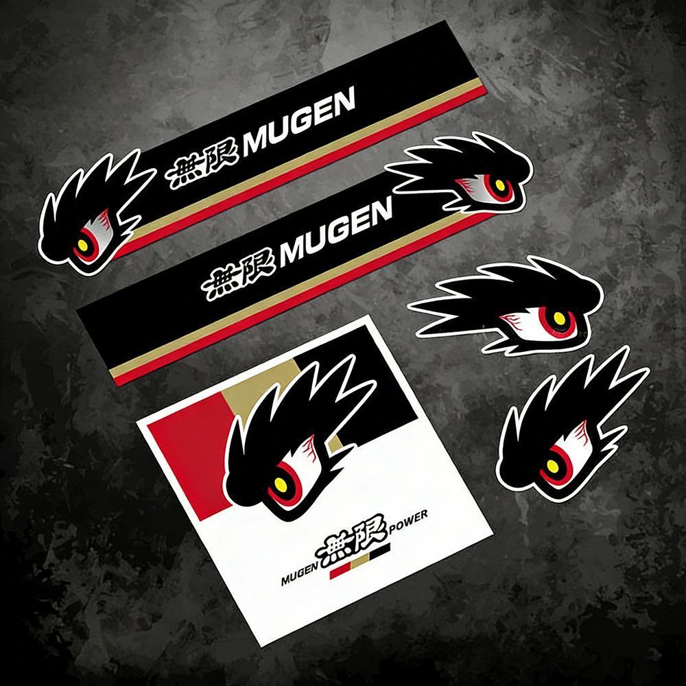 JDM modification stickers, Mugen logo stickers, Civic, Type-R window reflective trim stickers