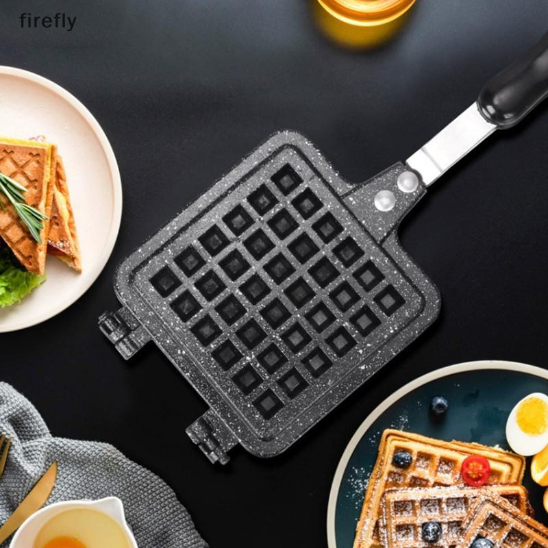 [Firefly] Máy làm bánh quế ăn sáng Pan Bubble Egg Pan Nonsti Bánh mì nướng Chảo chiên hai mặt Dụng cụ nấu ăn nhà bếp di động [VN]