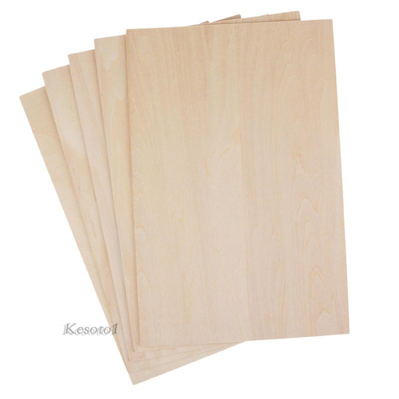 10x Tấm Gỗ Basswood Tấm Gỗ Cho Mô Hình Thuyền buồm Máy Bay Thu Nhỏ