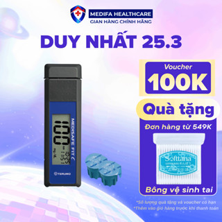 [TRỌN BỘ] Máy Đo Đường Huyết Terumo Medisafe Fit C Nhật Bản Kèm 5 Kim Chích Máu & 5 Que Thử Đường Huyết