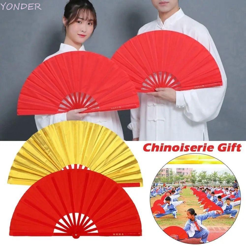 Quạt YONDER Kung Fu, Quạt Xương Nhựa Cổ Điển Bền Đẹp, Sản Phẩm Võ Thuật Di Động DIY 8 Inch Tai Chi F