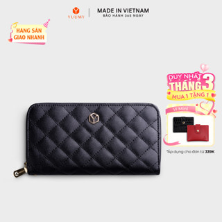 Ví Yuumy (Thời trang nữ họa tiết caro - Ví da Seasand YV74)