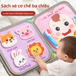 Sách Xé Sách Vải Cho Bé Lớp Một Cắn Tay Rách Không Xấu Bé Tập Đi 0-3 Tuổi Đồ Chơi Giáo Dục Sớm Yên Tĩnh Dán