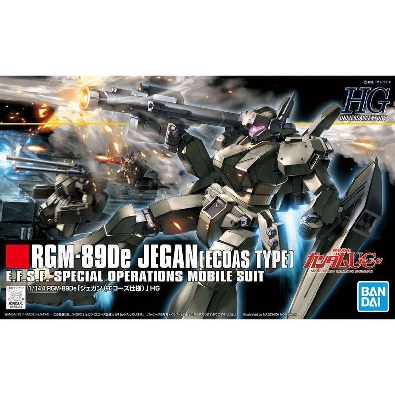 Hàng sẵn có Bandai HGUC 123 1 / 144 Jegan ECOAS Jegan Spy Team Mô hình Gundam