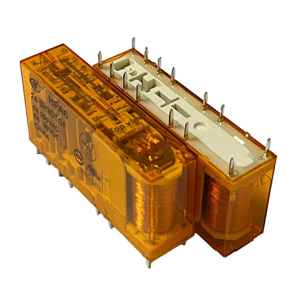 Macro HFA6 / 24-3H3DTGF 6A 3 Nhóm Thường Mở 3 Nhóm Thường Đóng Rơle Công Nghiệp