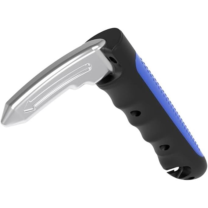 Tay cầm hỗ trợ cửa ô tô 3 trong 1 Acmefun Saker, Tay cầm nắm ô tô đa năng dành cho người cao tuổi – Công cụ hỗ trợ 3 trong 1 có máy cắt dây an toàn & Máy cắt kính (Xanh dương)