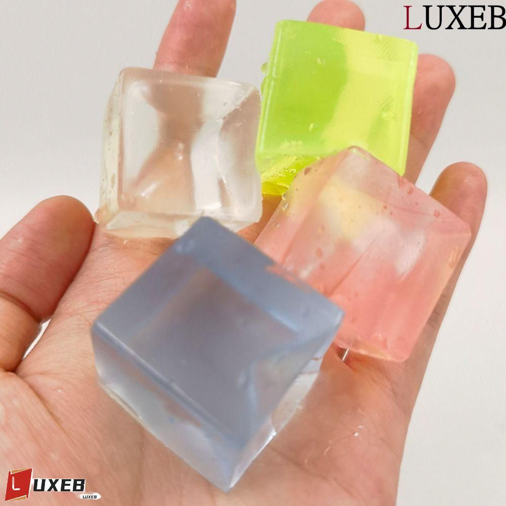 LUXEB Ice Cube Balls Toy, Ice Cube Cat Paw Ice Block Bóp Toy, Bóp Đồ Chơi Hoạt Hình Trong Suốt Mini 
