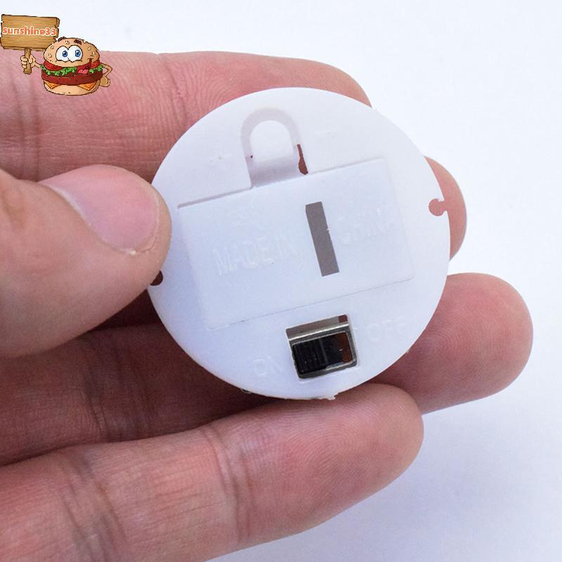 Hộp đựng pin mặt trời có nắp công tắc Giá đỡ cho AG13 / LR44 Bộ sắp xếp pin tỏa sáng