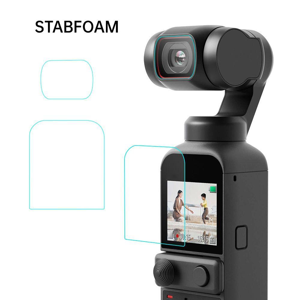 STABFOAM 1 / 2 Bộ Phim Ống Kính Camera Kính Cường Lực Bảo Vệ Cho DJI Osmo Pocket 2