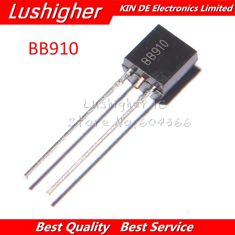 20 chiếc BB910 910 TO-92 đánh dấu: 910 TO92S Điốt Varactor Mới Nguyên Bản