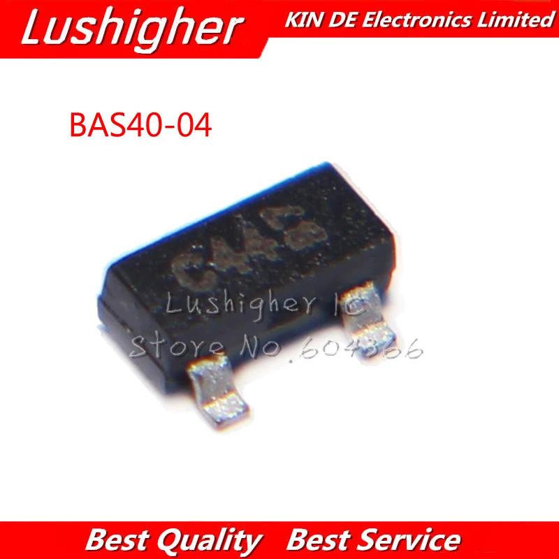 50 Chiếc BAS40-04-7-F SOT23-3 BAS40-04 SOT-23 BAS40-04-7 SOT23 BAS40 40V 350MW Diode Shoteki