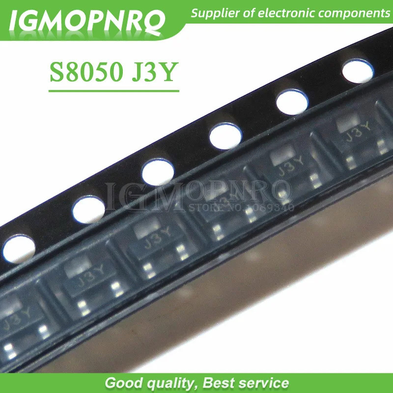 100 Chiếc SMD S8050 8050 J3Y NPN SMD Transistor SOT-23 Mới Ban Đầu Miễn Phí Vận Chuyển