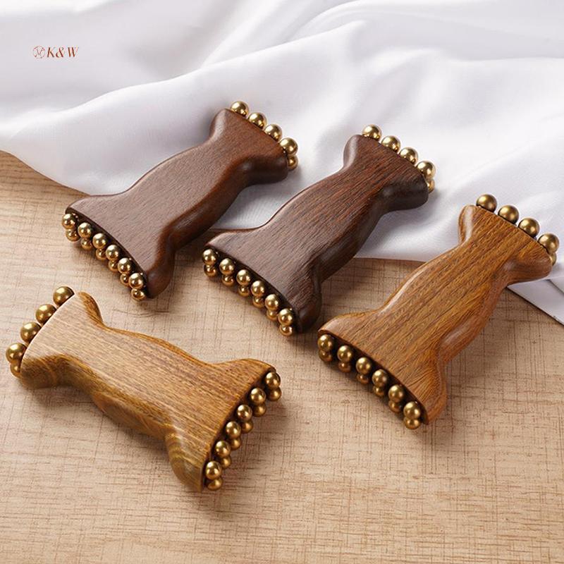 K & W Facial Gua Sha Roller Bead Fascia Lifting Tool Cheek Beauty Massage Lymphatic Drainage Massage