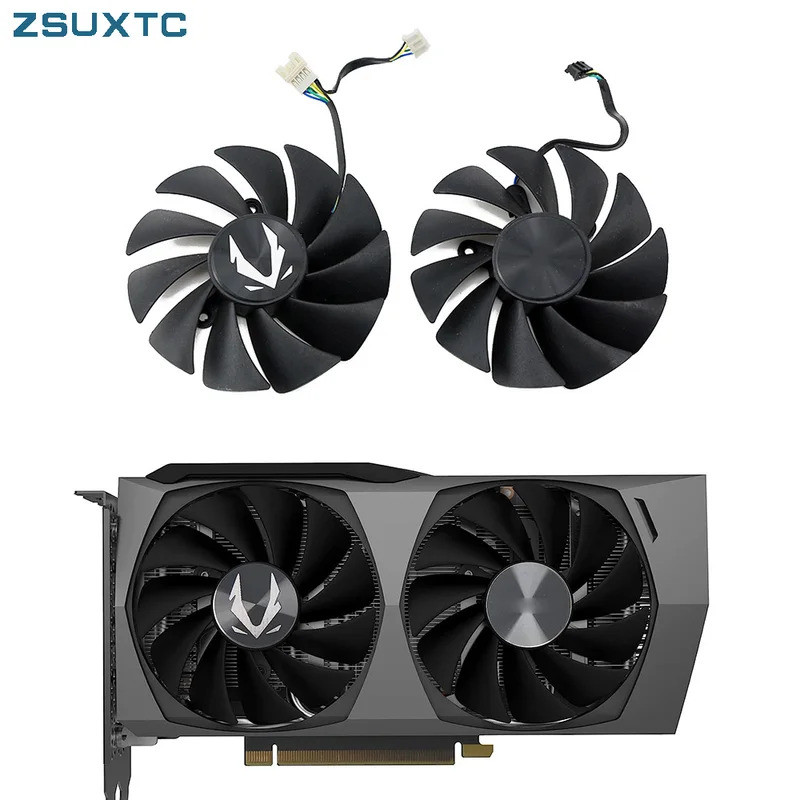 QUẠT GPU viền đôi HL 87MM GA92S2U GeForce RTX3050 cho ZOTAC RTX 3060 Ti 3050 OC RTX 3060Ti 8GD6 HA Q
