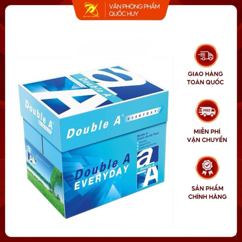 [HOT] GIẤY IN A4 DOUBLE A  ĐL70 ( 500 TỜ /1 GRAM ) - VPP QUỐC HUY