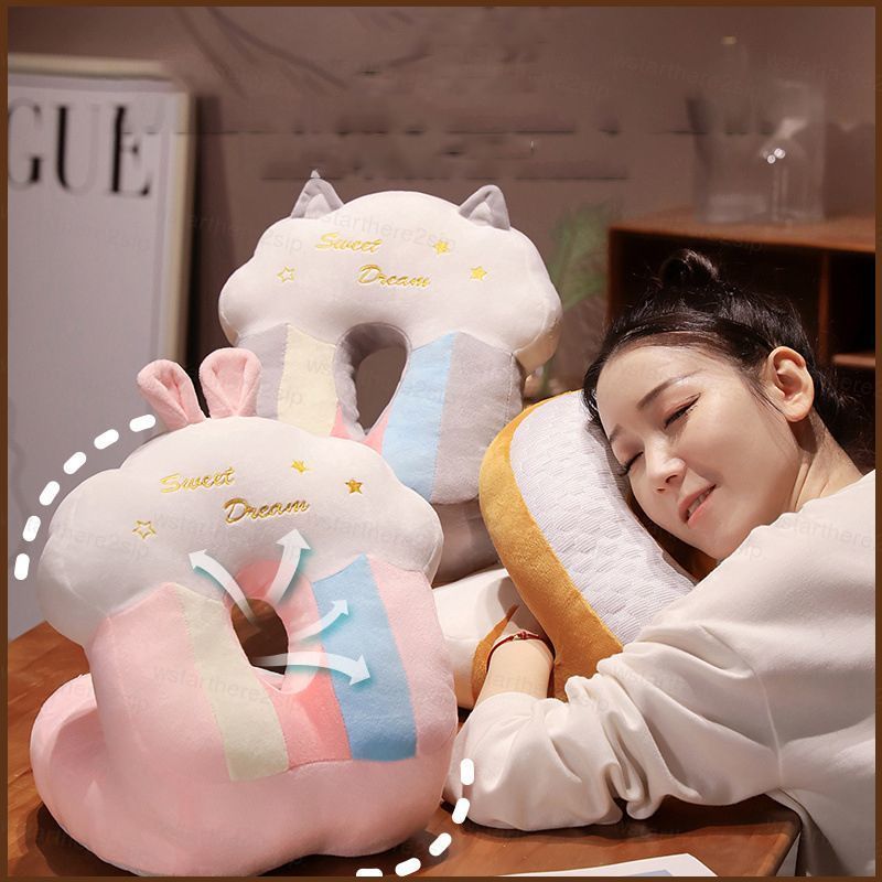 NP2 Rainbow Cloud Nap Gối Học Sinh Lớp Học Ngủ Gối Nhà Phòng Ngủ Gối Ngủ PN2