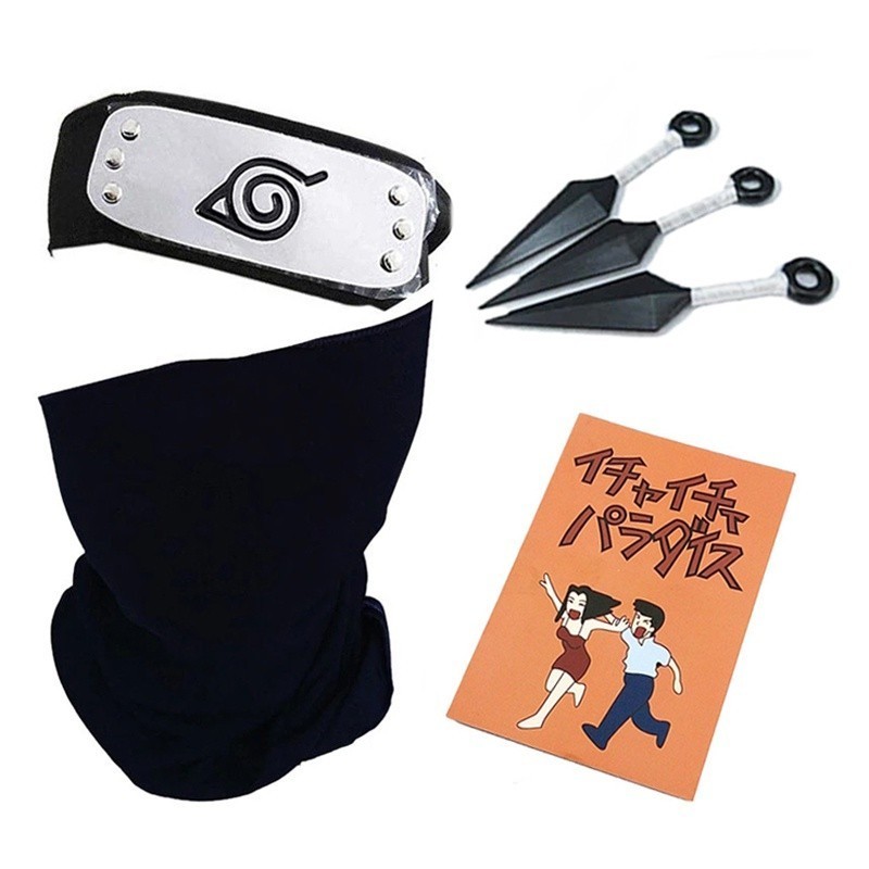 [ Hỏa tốc ] Phụ kiện Anime Naruto Cosplay Với Vòng cổ Băng đô Phụ kiện Kunai