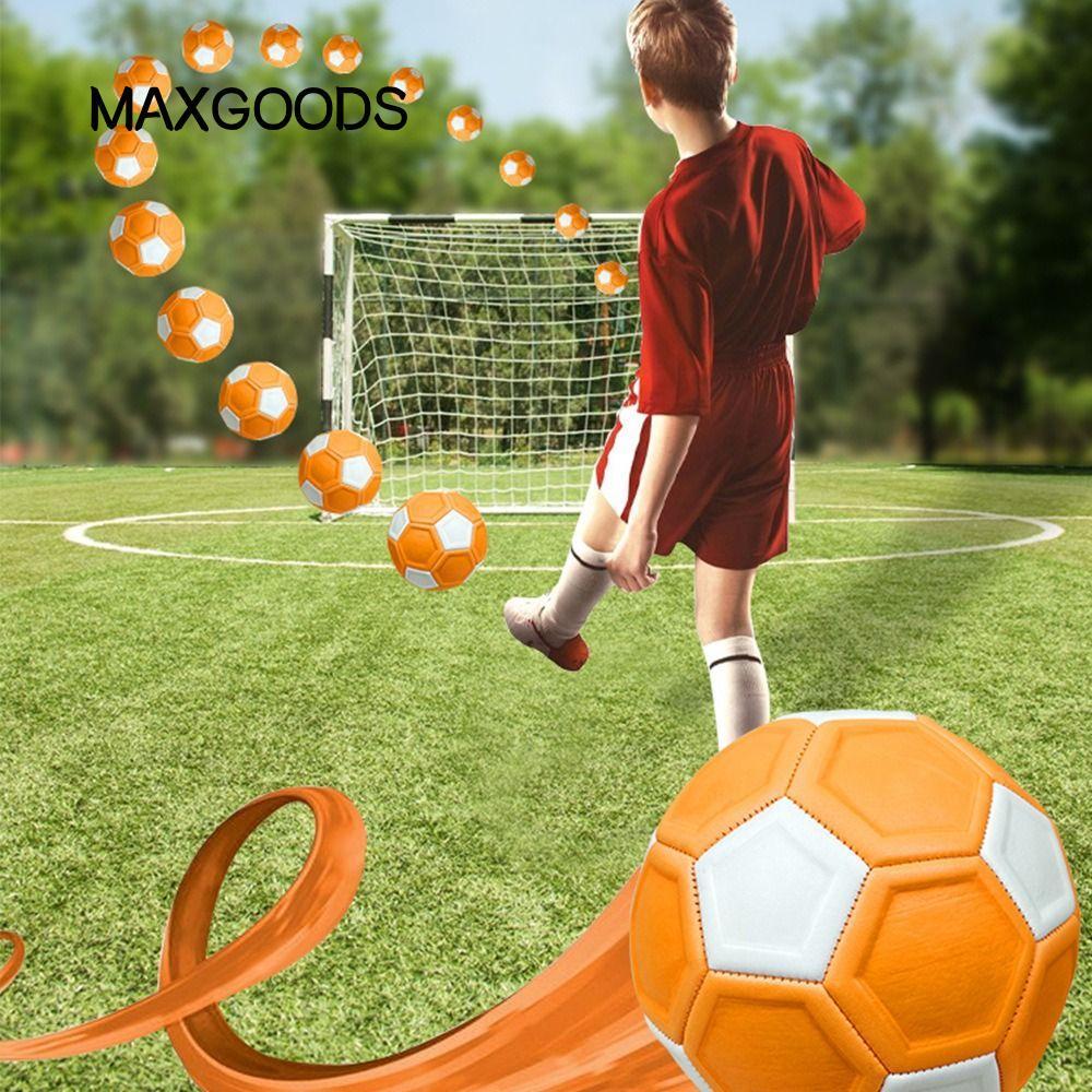 Bóng đá trẻ em MAXGOODS, số 20cm 4 vết lõm thể thao Curve Ball, Boys Girls Leeway Orange Kicker Ball