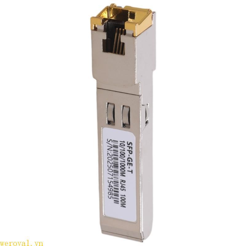 Công tắc WER RJ45 Gbic 10 100 1000 Đầu nối SFP Gigabit RJ45 SFP Mô-đun SFP quang