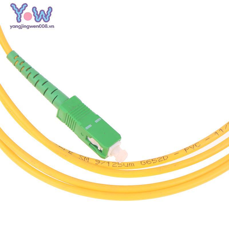 Dây nối quang YANGWEN SC / APC-SC / APC Chế độ đơn 9 / 125 G652D LSZH 1m2m3m Cáp nhảy sợi quang.