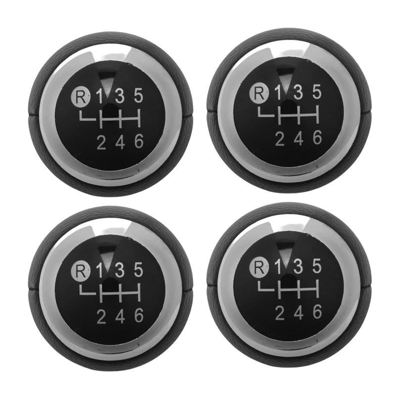 4X Xe 6 Tốc Độ Nhựa Mt Gear Dịch Chuyển Núm Dành Cho Xe Toyota Corolla 1.8Mt 2007-2013 / Rav4 Avensi