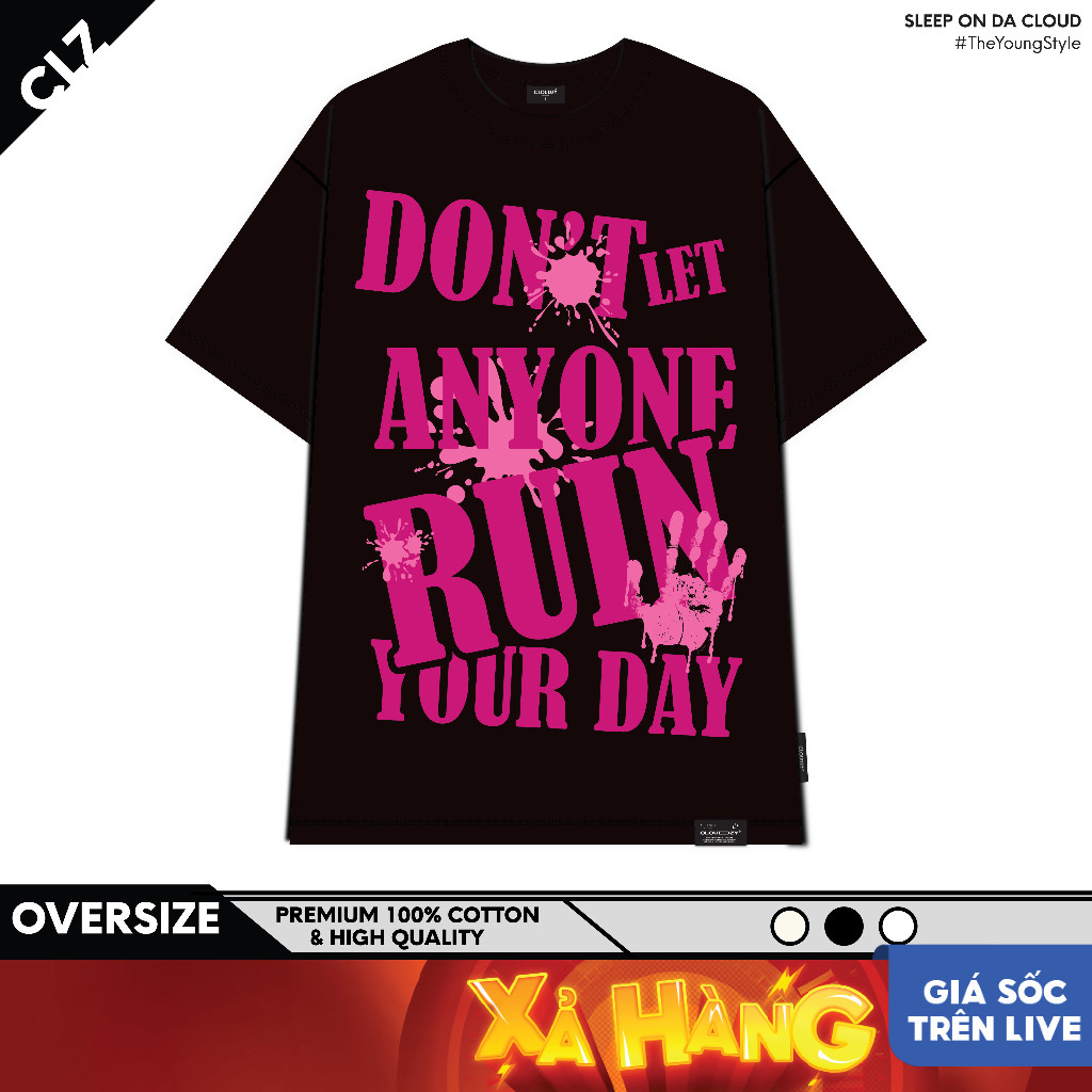 [HOT] Áo thun nam unisex basic phông nữ localbrand chính hãng form rộng cổ tròn cotton CLOUDZY RUIN