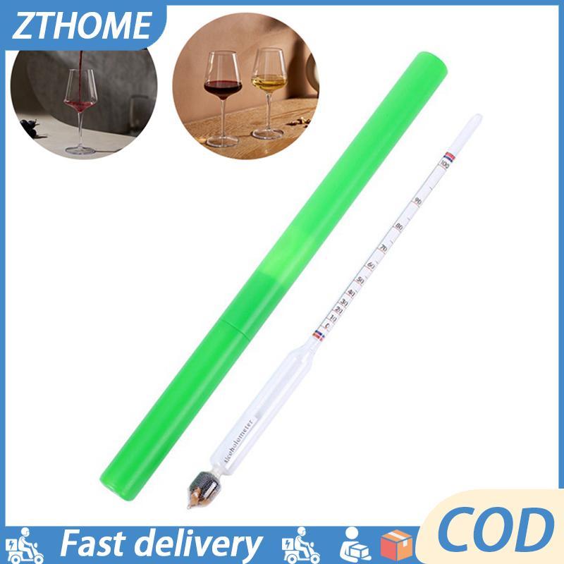 Null 0-100 Độ Thủy Tinh Rượu Rượu Đồng Hồ Đo Nồng Độ Rượu Rượu Rượu Me null