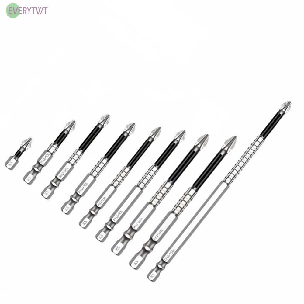 Bộ Bit PH2 Thép hợp kim có độ cứng HRC62 chống mài mòn Kích thước nhiều chiều dài