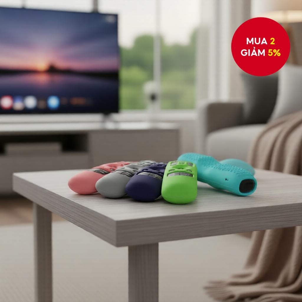Vỏ silicon bảo vệ điều khiển TV LG Smart 2021 MR22GA MR21GA MR23GA MR24GA chống sốc chính hãng