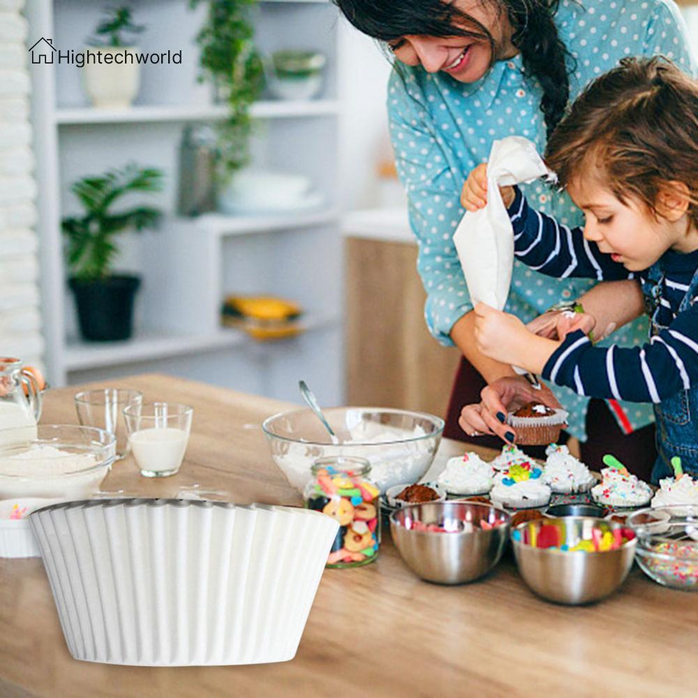 100 Đếm Bánh Cupcake Mini Lót Muffin Chống Mỡ Ly Muffin Nướng Bánh Muffin Gói Bánh Cupcake Nhỏ Để Nư