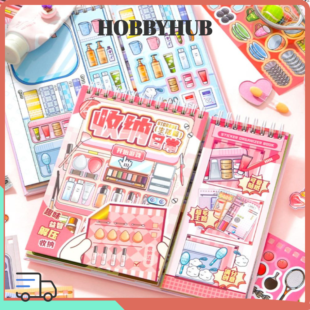 HOBBYHUB DIY Cabin Scene Sticker Phim hoạt hình Quà tặng dễ thương