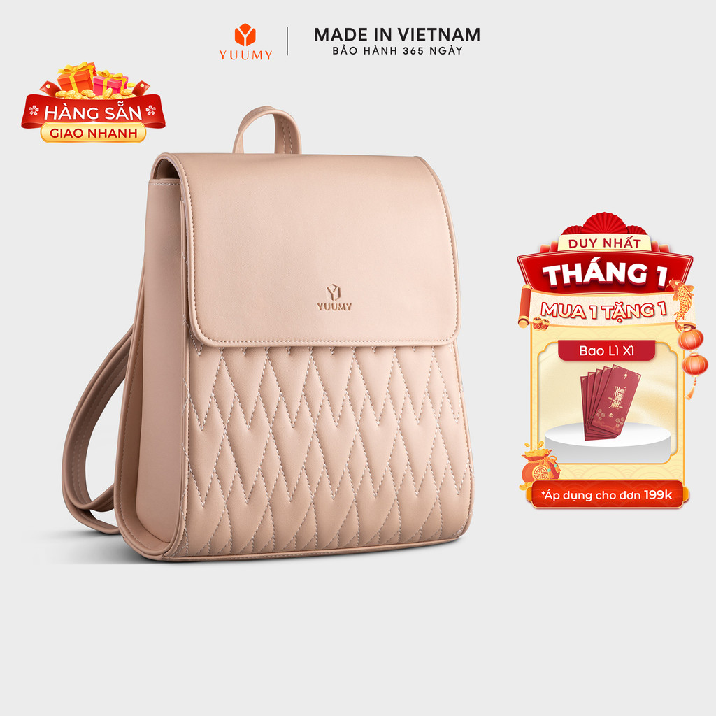 Balo Yuumy (Thời trang nữ tiện lợi cỡ trung - Balo da Seasand YBA72) Bagsmart