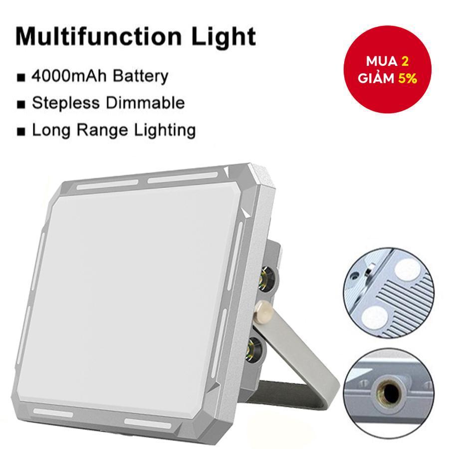 Kxk-686 XPE LED 1000LM Flood Work Light Type-C Pin tích hợp có thể sạc lại IP44 Đèn cắm trại làm việ