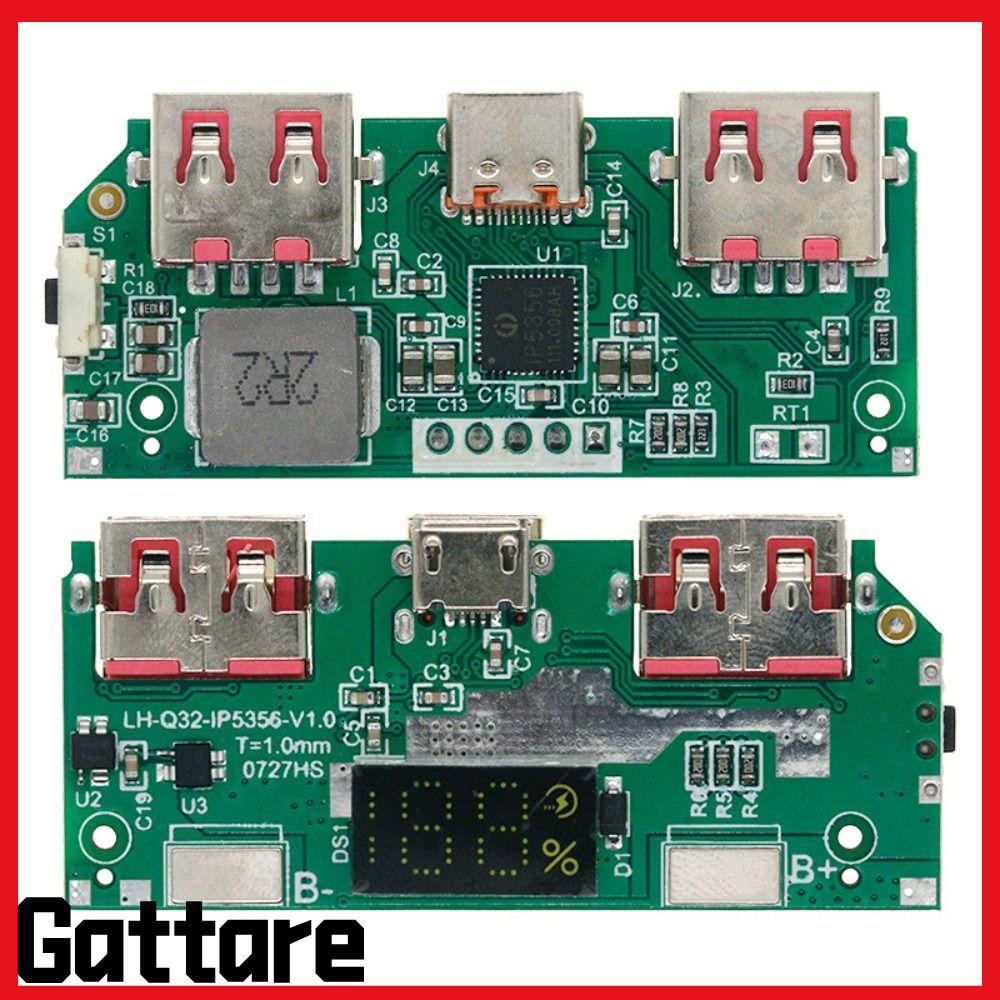 GATTARE IP5356, 5V 3A Sạc pin Lithium Mô-đun sạc nhanh nhỏ gọn, Màn hình kỹ thuật số QC / PD3.0 Hỗ t