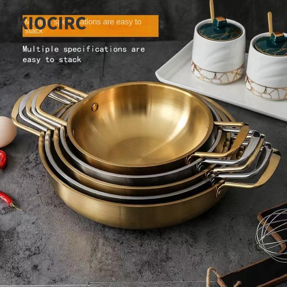 KIOCIRC Nấu ăn tại nhà có tay cầm Nồi khô Paella Pan