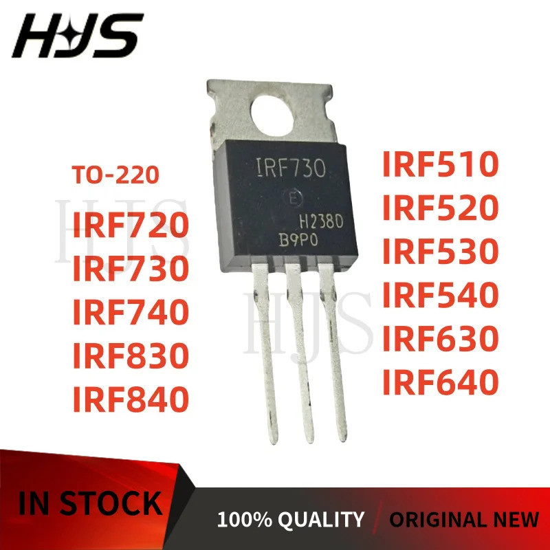 5 Chiếc IRF540 IRF530 IRF830 IRF520 IRF740 IRF640 IRF630 IRF720 IRF840 IRF730 IRF510 TO-220 Hiệu Ứng