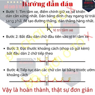 Chữ santafe đuôi xe